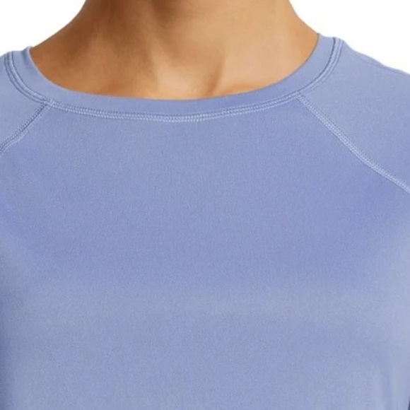 Avia Women's Crewneck Short Sleeve T-Shirt Size Medium Purple Air Vent reflector - Picture 3 of 15